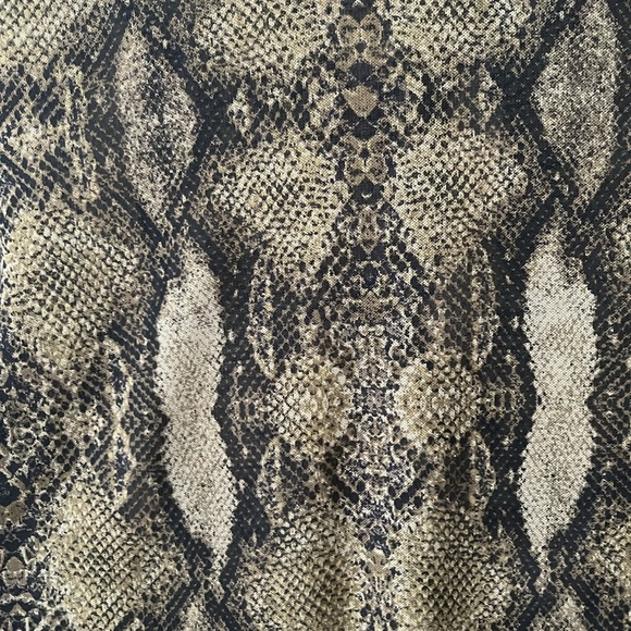 Sheer, snake print, mock turtleneck! - Picture 2 of 3